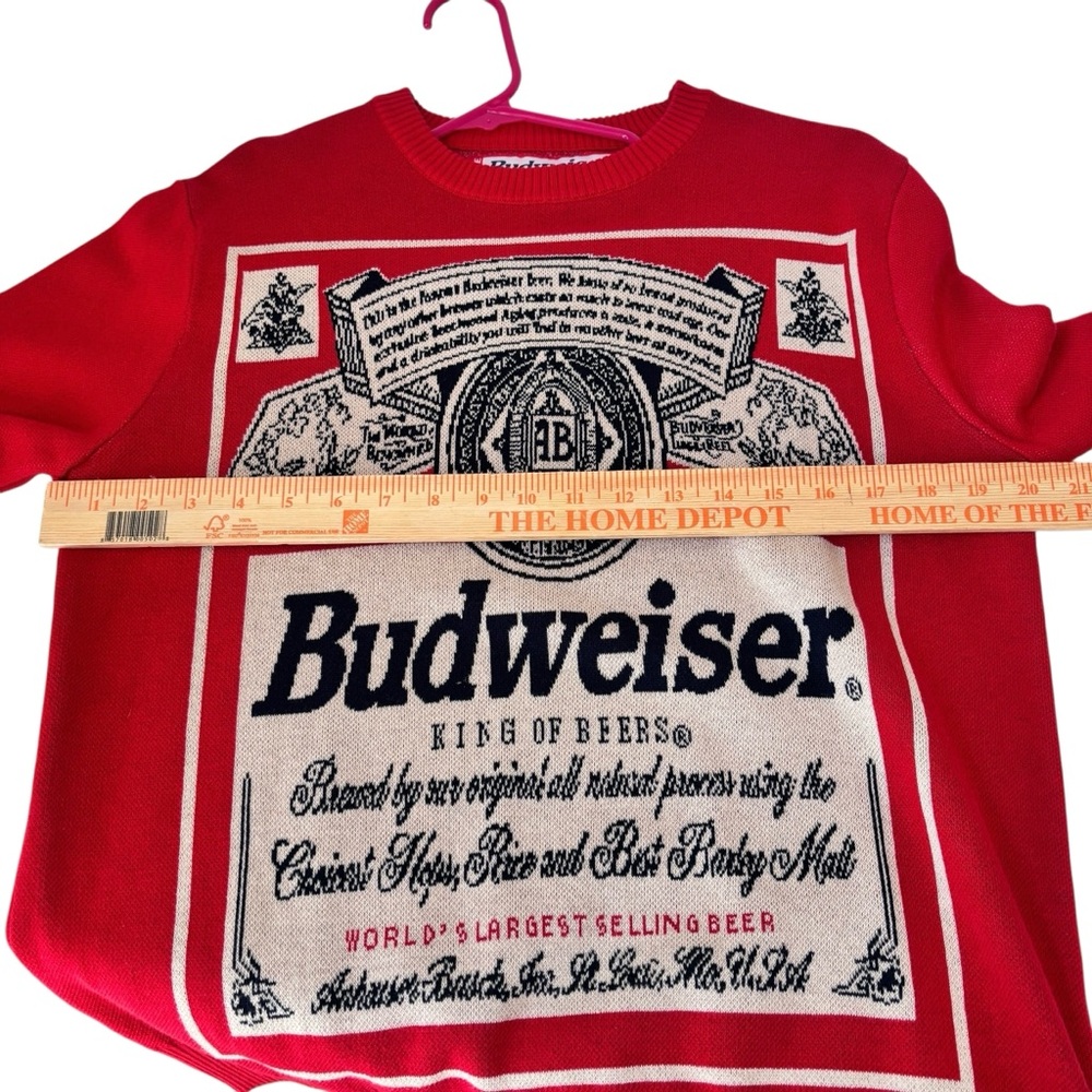 Vintage Budweiser King of Beers Sweater Men's Size MD - Picture 7 of 8